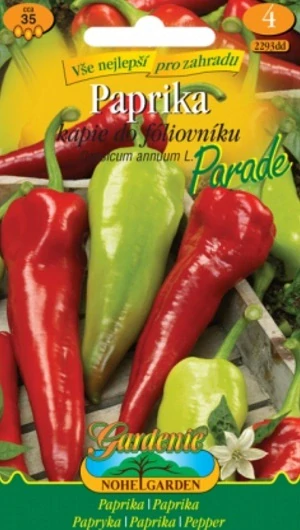 Paprika zeleninová do fóliovníku Parade (semena)