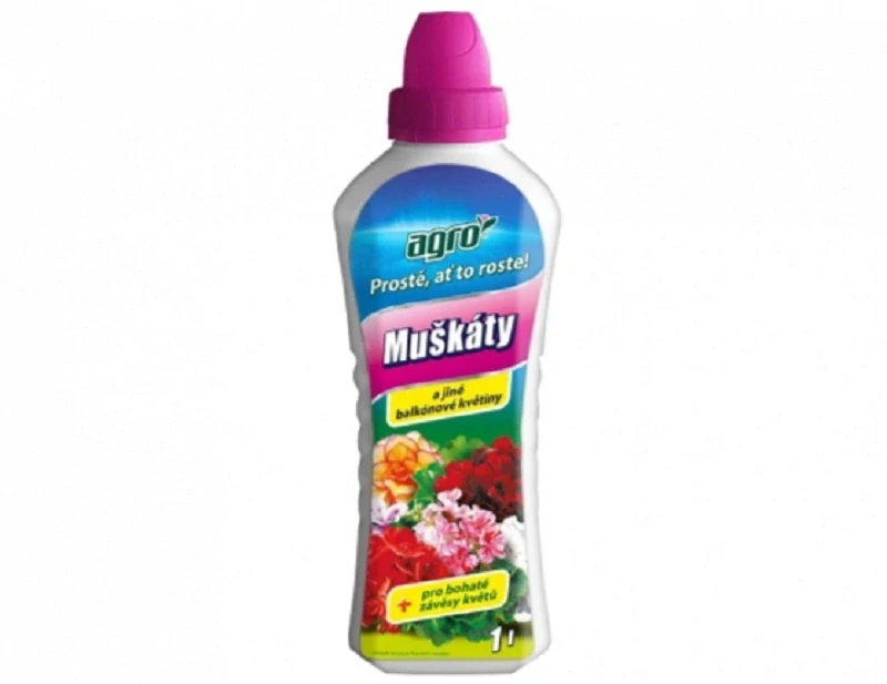 Hnojivo Agro na pelargonie a muškáty 1l