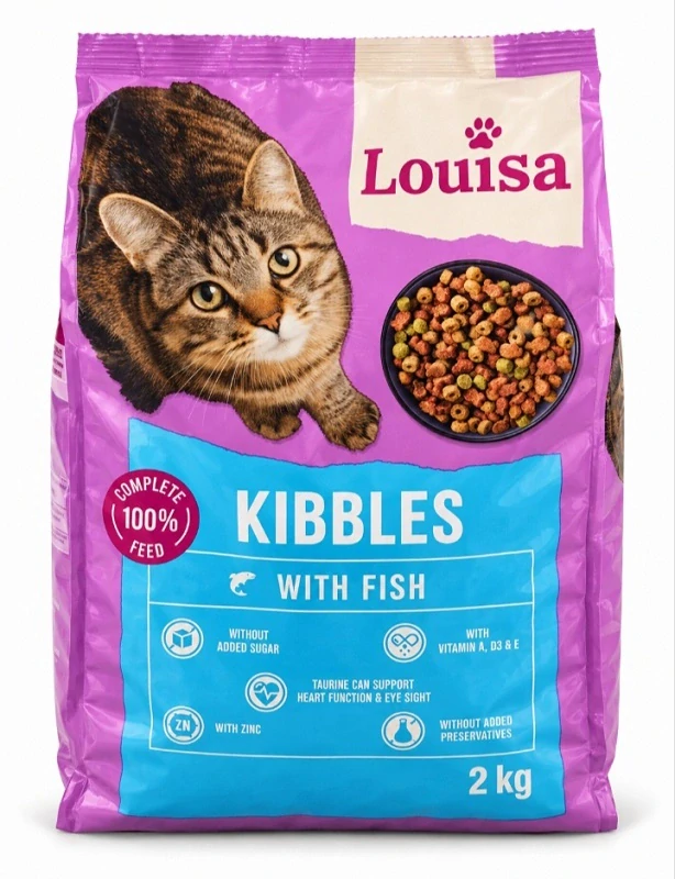 Louisa granule pro kočky s rybou 2 kg