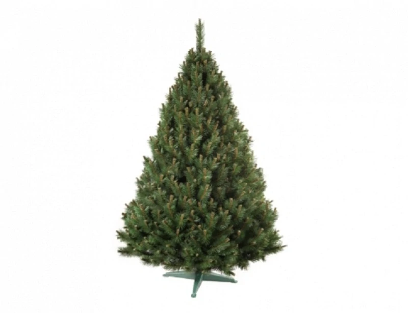 Zelený umělý vánoční stromek borovice 90 cm na stojanu, bez ozdob