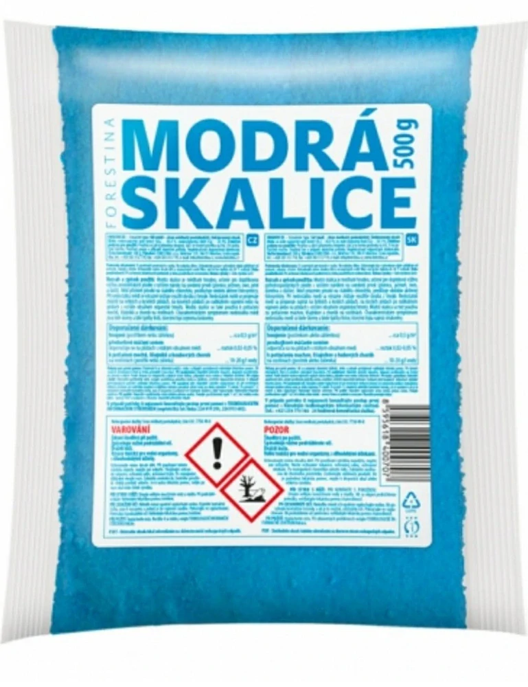 Modrá skalice CuSO4