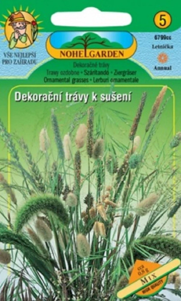Dekorační trávy k sušení (semena)