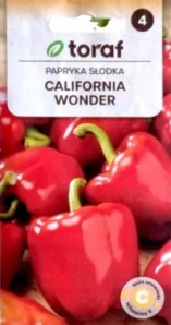 Paprika sladká červená, California wonder (semena)