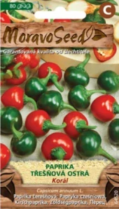 Paprika ostrá Korál (semena)