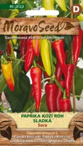 Paprika sladká, kozí roh (semena)