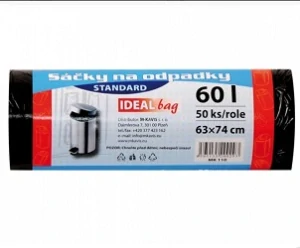 Pytel na odpad Standart 63x74cm 60l - 50ks