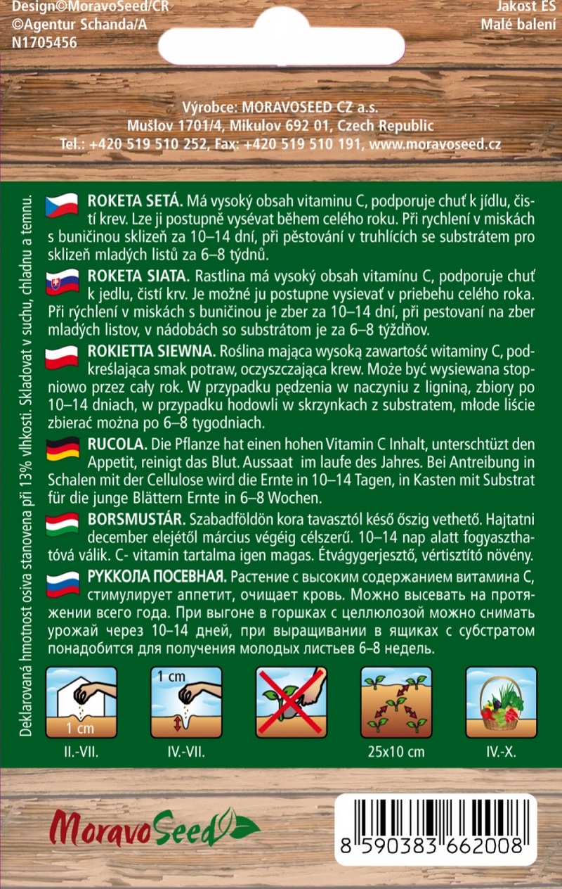 Roketa setá (semena)