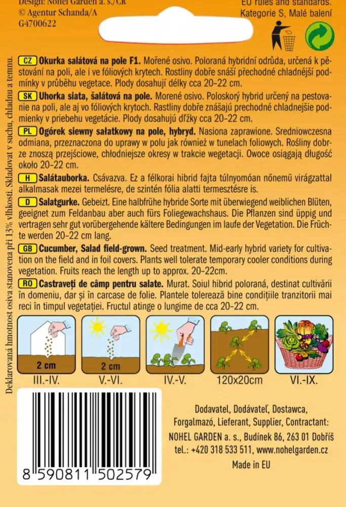 Okurka salátová Linda (semena)