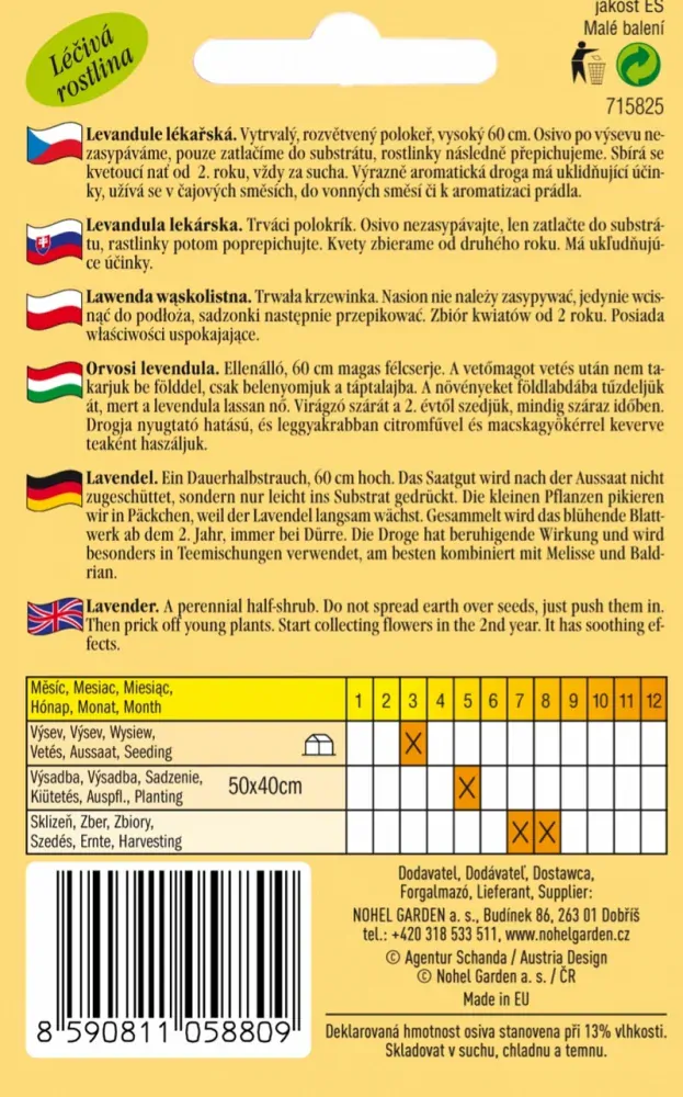 Levandule lékařská (semena)