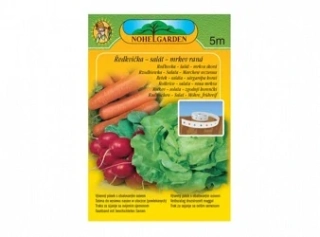 Mrkev raná + Ředkvička + Salát, výsevný pásek