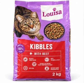 Louisa granule pro kočky s hovězím 2 kg